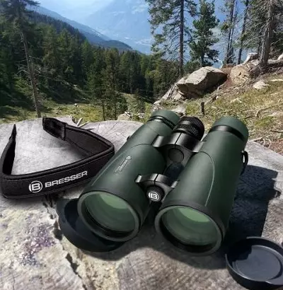 Binoculars Bresser: ประเทศผู้ผลิต 10x50 และ 70x70 รุ่นอื่น ๆ ที่มีลักษณะความคิดเห็นของเจ้าของ 26177_16