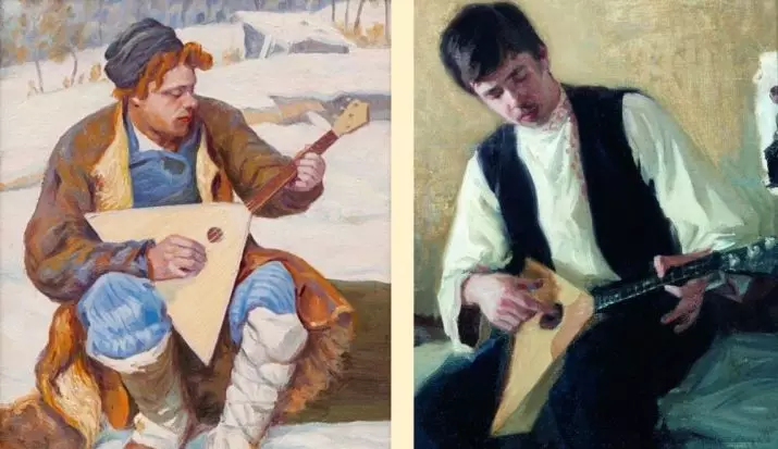 Balalaika (50 fotek): Kolik řetězců a jaký systém má hudební string-pin nástroj? Jak to vypadá? Historie vzniku ruské lidové Balalaika 26192_4