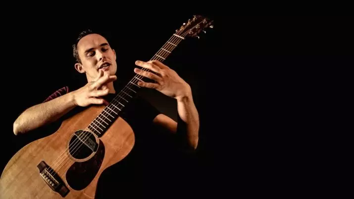 Chitarre per fingerstyle: i migliori modelli migliori, l'altezza della stringa sopra l'avvoltoio. Come scegliere? Taglie di acustiche e altre chitarre di fingerstyle 26232_2