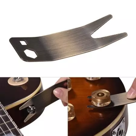 Mga gamit ug instrumento alang sa Guitar: Unsang matanga sa mga piraso ang gikinahanglan? Pag-atake ug uban pang mga pag-ayad alang sa pagdula, mga yawe ug capo, fittings ug gwantes 26244_11