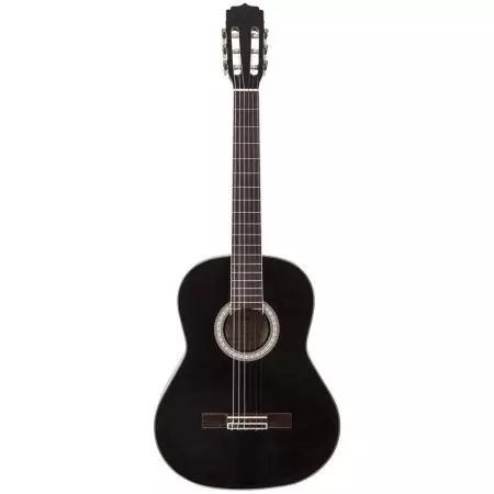 Swarte gitaar: Klassyk seis-string en oare gitaar, wite en read-swarte kleur, matte en glanzens 26252_18