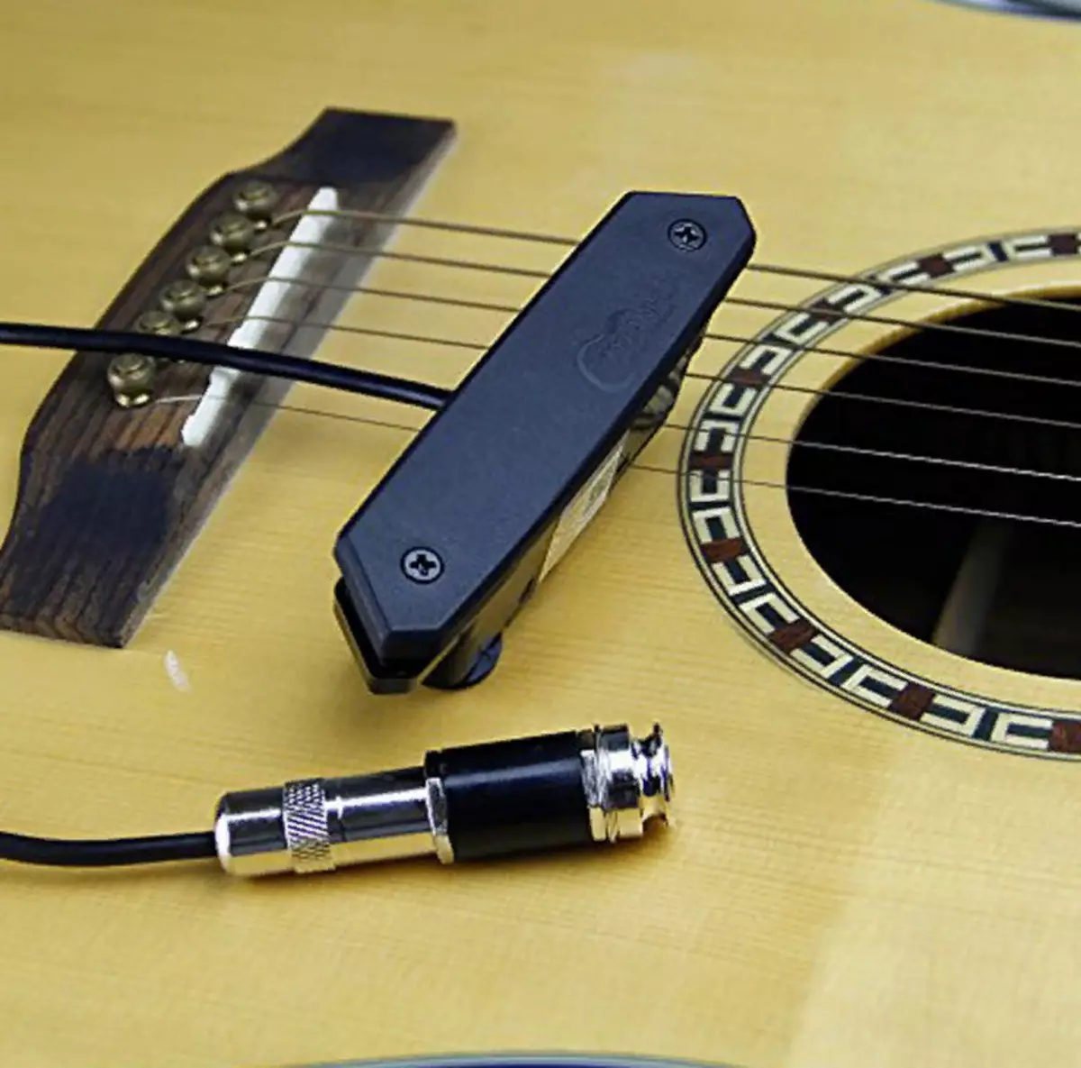 Akustinen kitara Pickups: Asennus, magneettinen ja pietsosimer mikrofonilla. Mikä on parempi asentaa? 26265_17