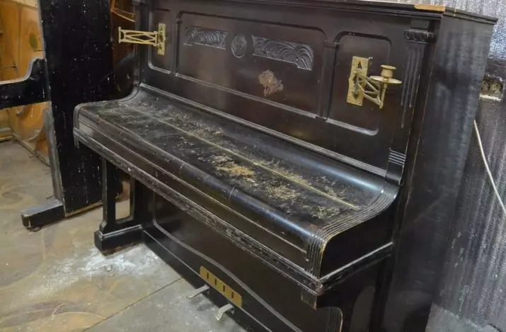 Sanacija i restauracija Piano: Kako popraviti elektronskih i drugih klavir sa svoje ruke? Kako renoviranje poliranje starog klavira? 26275_2