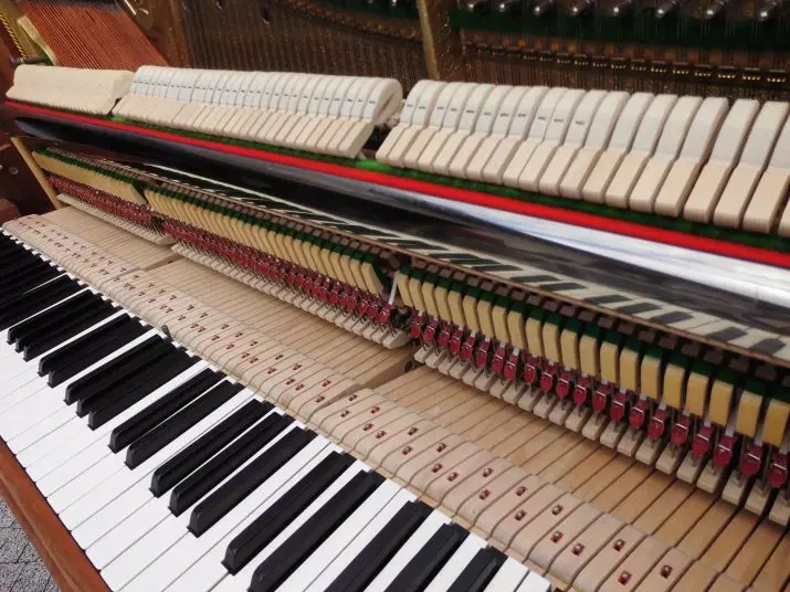 Reparearje en restauraasjepiano: Hoe kinne jo elektroanysk en oare piano realisearje mei jo eigen hannen? Hoe rendearje it polearjen fan 'e âlde piano? 26275_4