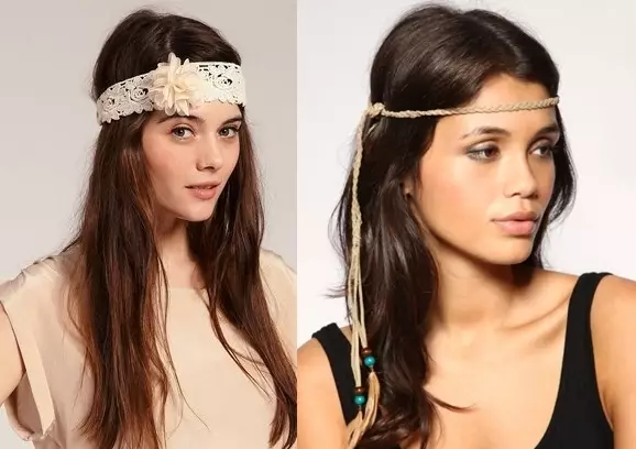Headband (73 foto): Bagaimana untuk memakai wanita, kerana ia dipanggil dan bagaimana untuk mengikatnya, model bergaya Solokha dan Brazer 2632_17