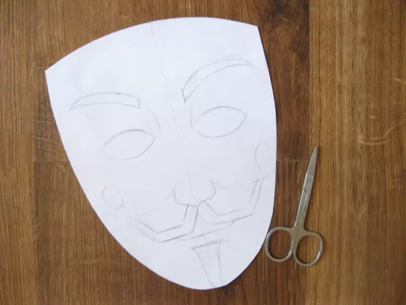 Paper Masha Mask: Hogyan készítsünk egy maszkot, anélkül, hogy saját kezed van a saját kezével? Ijesztő maszkok a Halloween és a velencei lehetőségekhez 26347_14