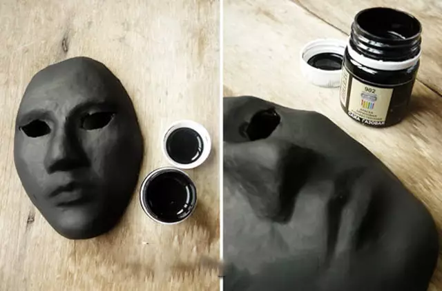 Máscara de Papier Masha: ¿Cómo hacer una máscara sin un formulario con tus propias manos en casa? Máscaras de miedo para Opciones de Halloween y Venecia. 26347_29