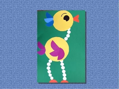 Аплікації для малюків: ідеї з кольорового паперу для самих маленьких дітей 1-2 років, прості перші аплікації. Мишка і паровоз, жаба і конячка, інші фігури 26365_8