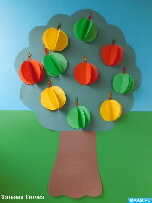 Volumetric Applique: Si për të bërë letër me ngjyrë për fëmijët kaktus dhe dardhë? Shporta dhe qershi e bëjnë vetë hap pas hapi. Pineapple, vinça dhe ide të tjera 26389_61