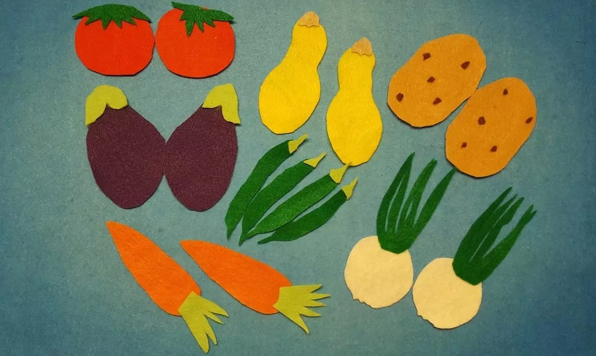 Aplikacje na temat "Warzywa": rzemiosła z ogórkami i pomidorami leżącymi na talerzu i w puszce, aplikacja masowa i ergenki, warzywa w koszu i ogród dla przedszkola