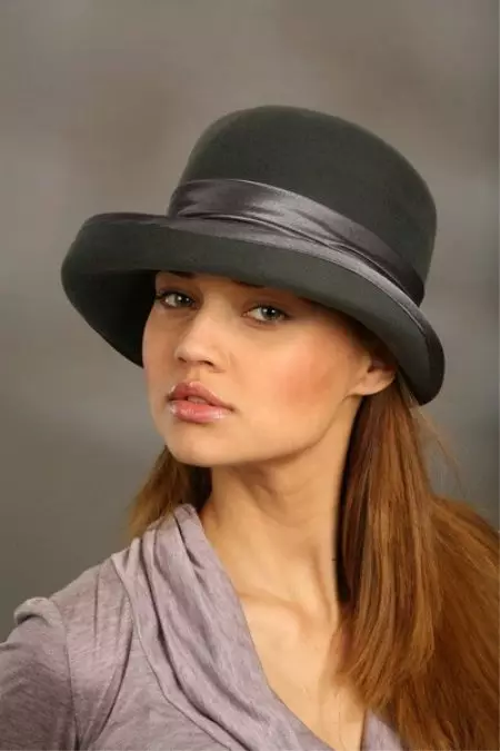 Naiste tunda mütsid sügis-talvehooajal (54 fotot): laiavee mudelid 2639_20