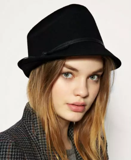 کلاه های زنانه در فصل پاییز زمستان (54 عکس): مدل های گسترده ای با زمینه ها 2639_25