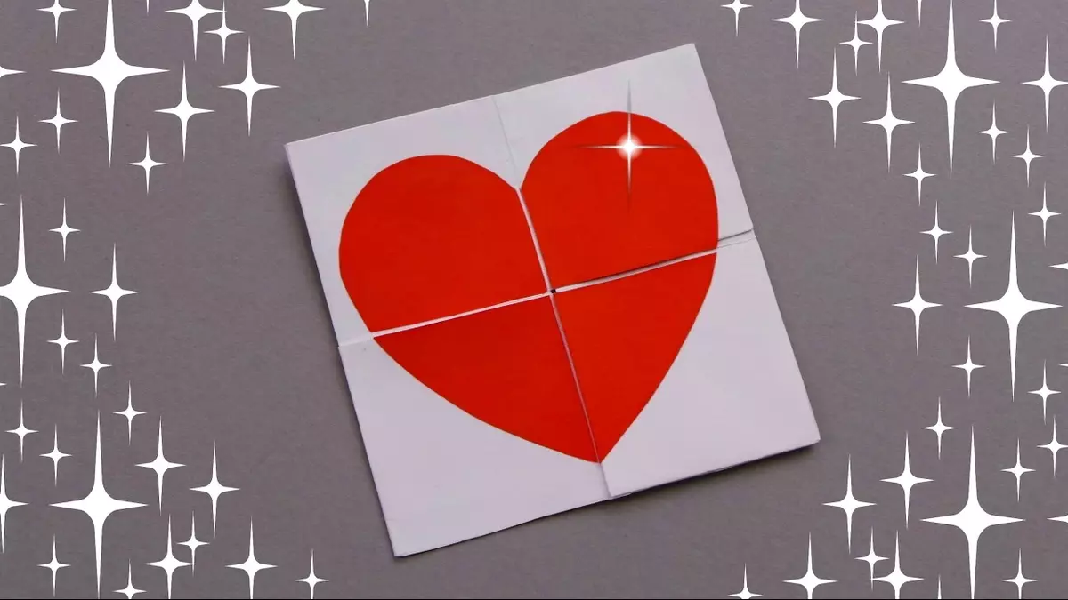 Infinite kart necə kağız origami öz əlləri etmək üçün necə? müxtəlif kartpostal edilməsi 26468_7