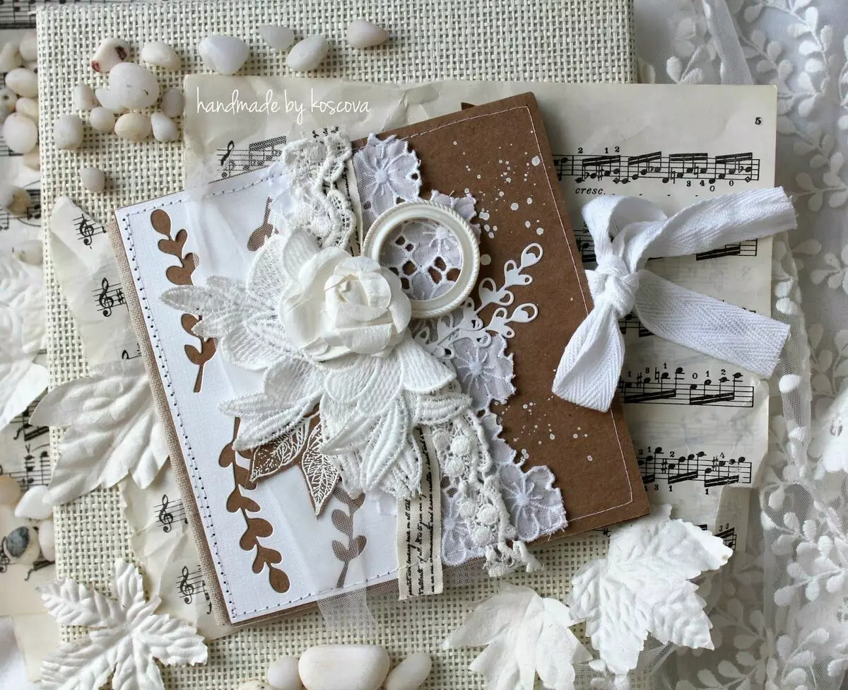 Pohlednice žena pro narozeniny s vlastními rukama: krásné možnosti z dítěte, scrapbooking a jednoduché domácí papír pohlednice 26489_33