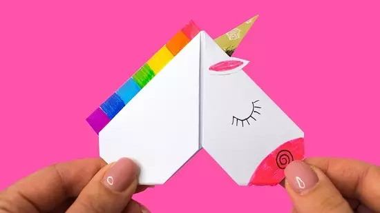 Markeri - Corners: Kako napraviti markere-origami od papira za knjige sa svoje ruke u fazama? Corner trouglasti i druge markere, proizvodnju šeme 26493_23