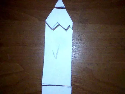 Bookmark-pencil: Origami-tetenger digawe saka kertas lan appliqué. Kepiye cara kanggo nggawe buku langkah langkah-langkah dhewe miturut rencana kasebut? 26496_30