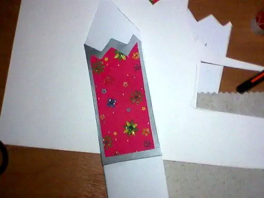 Bookmark-pencil: Origami-tetenger digawe saka kertas lan appliqué. Kepiye cara kanggo nggawe buku langkah langkah-langkah dhewe miturut rencana kasebut? 26496_32
