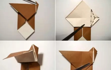Оригами кыстыргычлары: Кыстармаларны үз кулыгыз белән кәгазьдән ничек ясарга? Күбәләкләр, йөрәкләр, уникор һәм мәче, чатыр, оригами техникасында чатыр һәм башка гади кыстыргычлар 26500_26