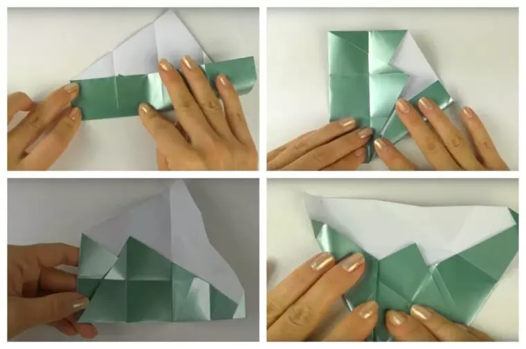 Caja de gabinete con tus propias manos (50 fotos): ¿Cómo hacerlo de papel y cartón según dibujos? Caja de montaje de esquema con tapa, instrucciones para hacer una caja de cartón y tela. 26507_8