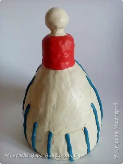 Hamurudan Matryoshka: Plastik bir şişe ile modelleme. Adım adım bir aplike nasıl yapılır? 26560_13