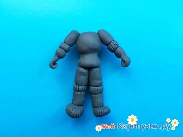 Plasticine Knight: how to make a step-by-step instruction. How to make a French knight in stages for children? 26581_9