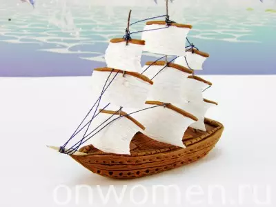 Plastilinas laivas: kaip padaryti karinį valtį vaikams? Kaip padaryti piratų laivą su savo rankomis etapuose? Žingsnis į žingsnį burlaivis 26582_19
