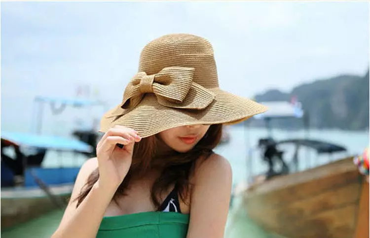 Straw Hats (82 Photos): Model Channel mula sa Straw 2664_69