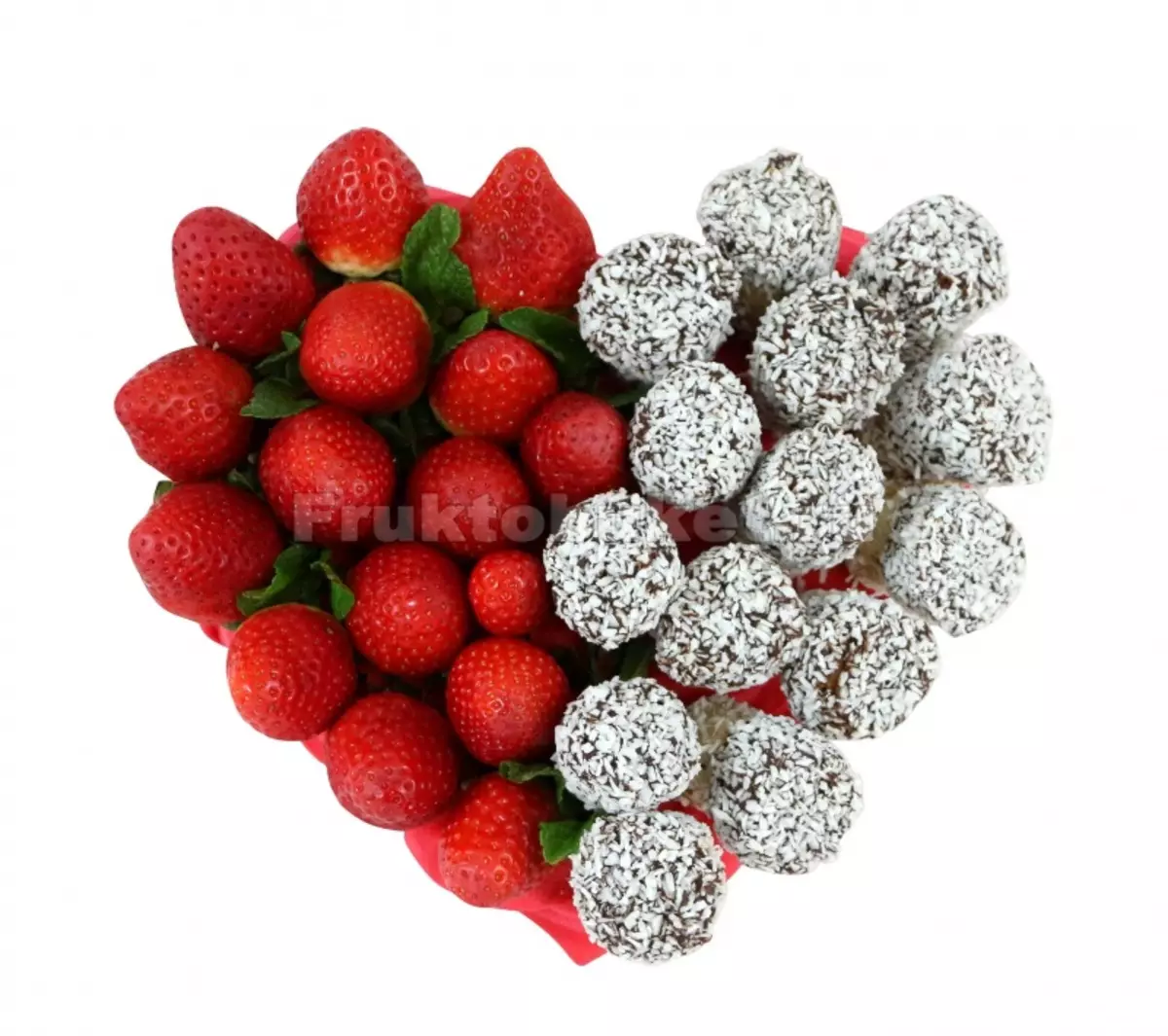 Bouquet nke strawberries (foto 36): esi mee ahihia na chocolate na bouquetik nke aka gi site na nzọụkwụ? Etu esi eme ahihia boundry nke strawberries na agba? 26653_12