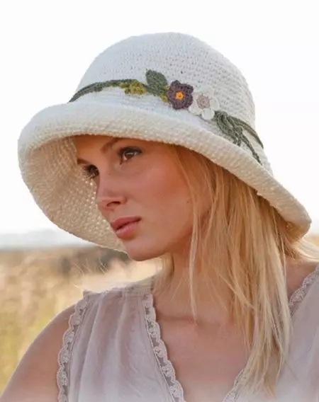 女式巴拿马（74张照片）：夏季夏季款式，针织巴拿马帽2021 2666_35