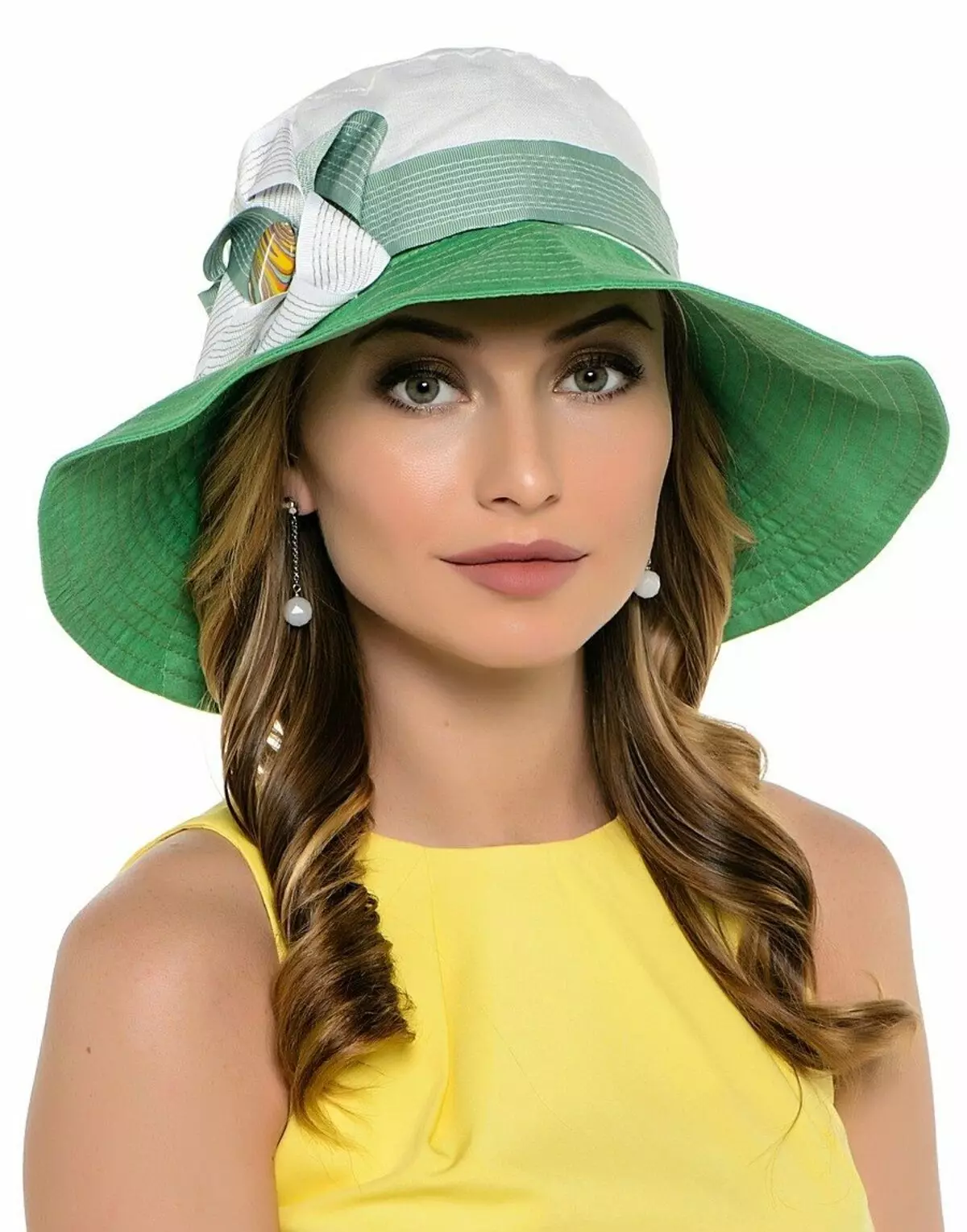 女式巴拿马（74张照片）：夏季夏季款式，针织巴拿马帽2021 2666_47