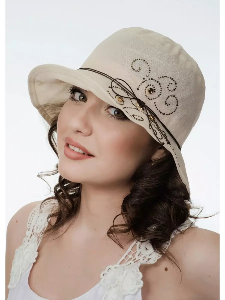 Women's Panama (74 Billeder): Sommermodeller til kvinder, strikkede Panama Hatte til sommer 2021 2666_50