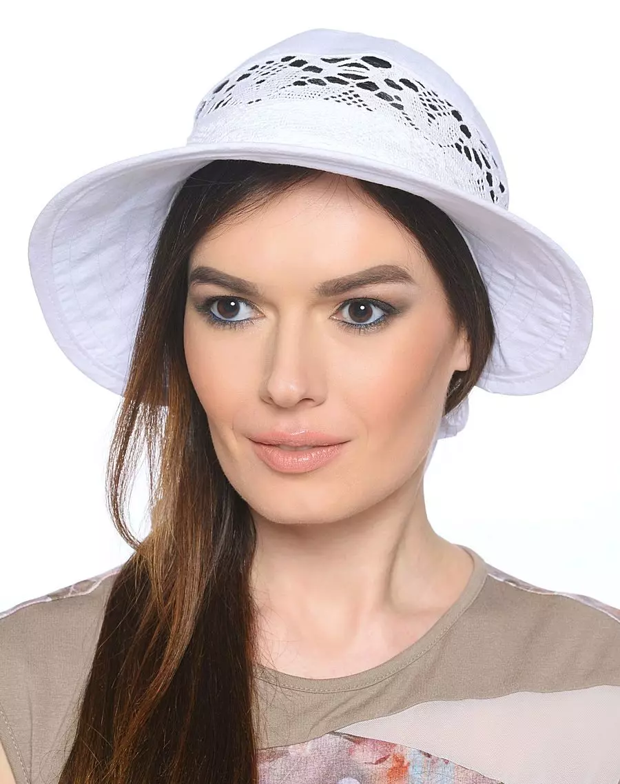 女式巴拿马（74张照片）：夏季夏季款式，针织巴拿马帽2021 2666_52
