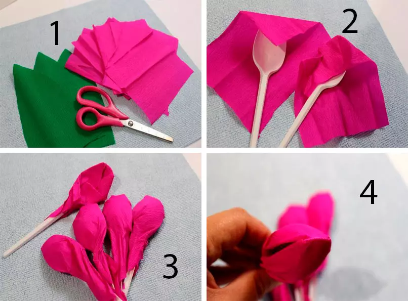როგორ გააკეთოს ყვავილები საწყისი napkins? 49 ფოტო როგორ გავაკეთოთ ეს თავს დამწყებთათვის? ნაბიჯ ნაბიჯ აღწერილობა წარმოების მოცულობითი ლამაზი ყვავილი 26670_30
