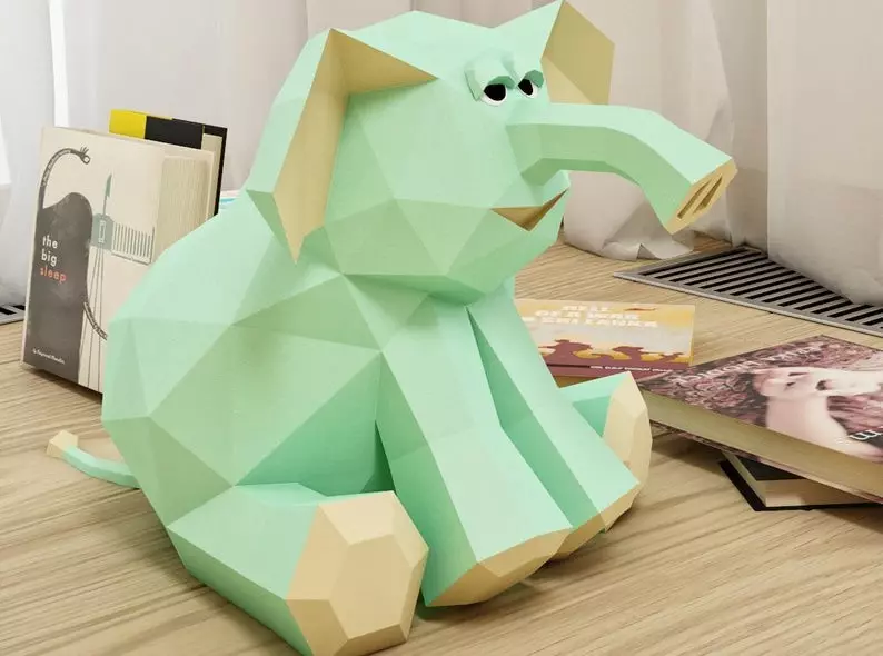 PaperKraft: Skema e modelimit të letrës. Anime Pappercraft nga letër dhe lloje të tjera, fshin për fillestarët. Cfare eshte? Kafshët dhe maska, lule dhe figura të tjera 26681_3