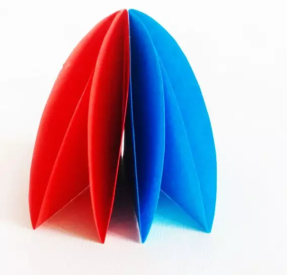 DIY“傘”從紙上：從彩色紙與秋葉用自己的手和其他兒童應用。體積傘雀奶傘 26685_24