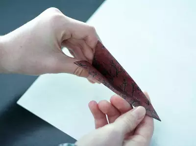纸花圈：如何用自己的手制作一张纸张葡萄藤？从波纹状和彩色纸的花圈，在折纸技术中 26689_17
