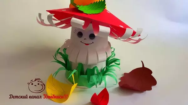 Volumetric crafts from paper: Autumn figures with their own hands. Pumpkin for children from colored paper, mushrooms and flowers. How to make an apple on the topic of autumn? Other ideas 26695_29