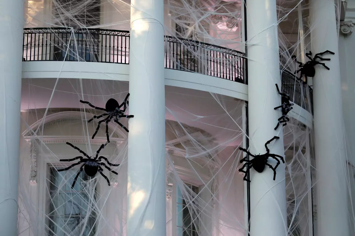 Aranha e Web no Dia das Bruxas: Como fazer uma aranha com suas próprias mãos? Opções do site de gaze e fios, outras ideias 26744_32