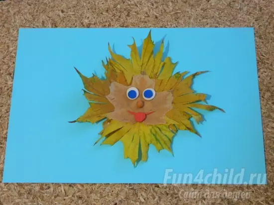 Artisanat « Sunny » de feuilles: Applique « Soleil » à partir des feuilles d'automne avec leurs propres mains, l'artisanat de lumière sur le thème « Automne » 26764_18