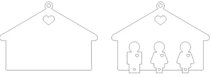 Plywood-аас түлхүүрийн чулуу (31 зураг): Ханан ба ширээний компьютер. Зургийн дагуу гараа хэрхэн хийх вэ? Keyouse-House болон бусад сонголтууд 26792_22