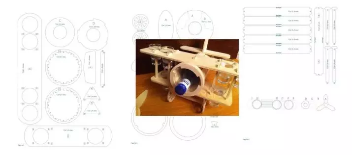 Repülőgép rétegelt lemezből: A modellek rajzai. Hogyan lehet a repülőgép elrendezését egy kirakós és lézerrel csinálni? 26795_14