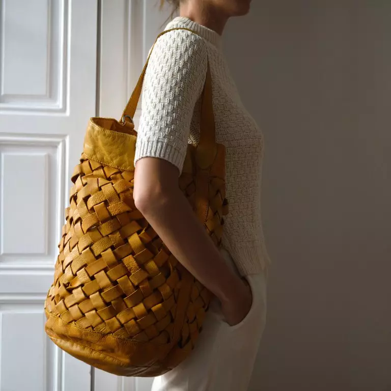 枝編み細工品バッグ（74写真）：枝編み細工品バスケットの形のモデル 2679_13