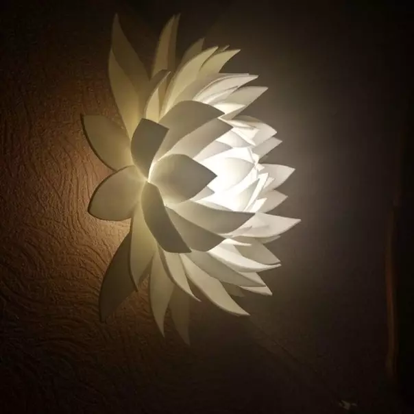 Wall lamps from Izolone (43 photos): We do our own hands in the form of roses and chrysanthemums on the wall, master class 26805_2