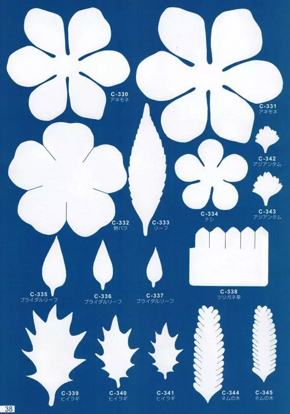 Virágok Foamyran (103 fotók): Mester osztály, hogy saját kezét a sablonok. Hogyan készítsünk kézzel készített csokrok lépésről lépésre? 26831_31