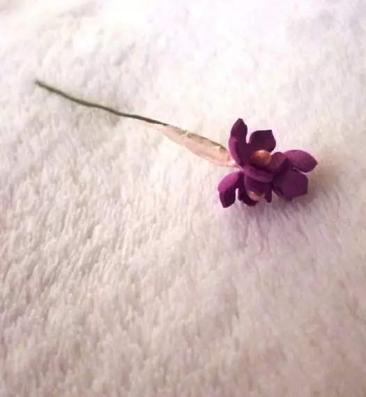 Lilac dari Foamiran: Bagaimana untuk menjadikannya sendiri di kelas induk langkah demi langkah dengan templat? Pengeluaran bunga dari marshmallow dan phoamira lain 26853_20
