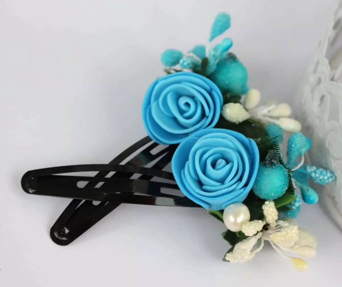 泡沫浪兰装饰：用于头发和项链，带鲜花和婚礼装饰的耳环。如何用你自己的手在主班上制作它们？ 26871_20