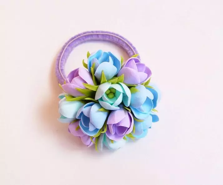 Decoraciones espumiranas: para cabello y collar, pendientes con flores y decoraciones de boda. ¿Cómo hacerlos con tus propias manos en una clase magistral? 26871_29