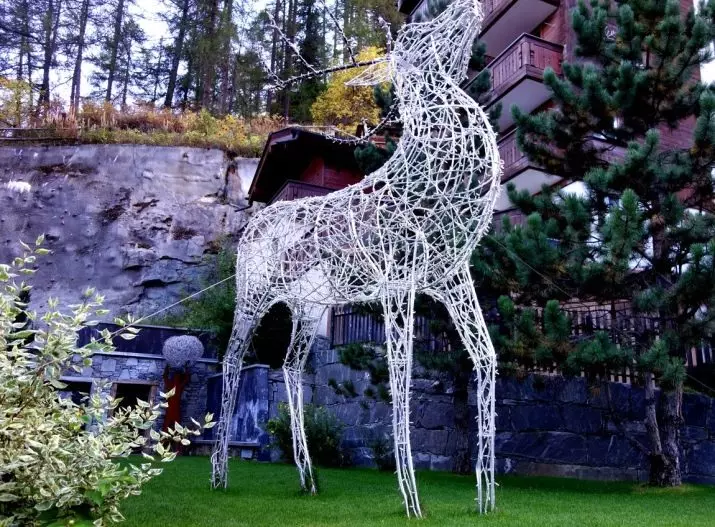 Wire Deer自己做到這一點：一個逐步的計劃，用於創造與花環的新年鹿。如何製作框架和素描？ 26884_42