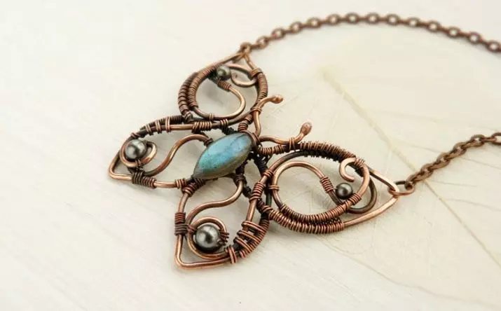 Copper wire crafts (17 photos): What products can be made with your own hands? Schemes for beginners 26901_11