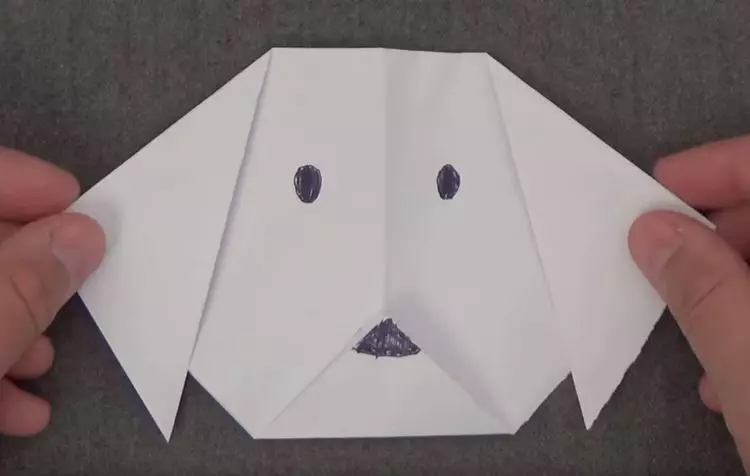 Сургуулийн өмнөх насны хүүхдэд зориулсан оригами: Хялбар алхам алхамаар. Сургуулийн өмнөх насны хүүхдүүдэд зориулсан тээврийн болон жимс, жимс, бусад цаасан гарал үүсэл 26930_14